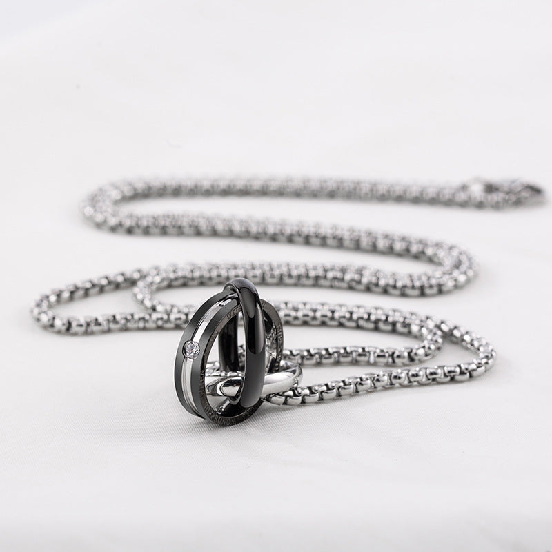 Women's Long Titanium Steel Necklace