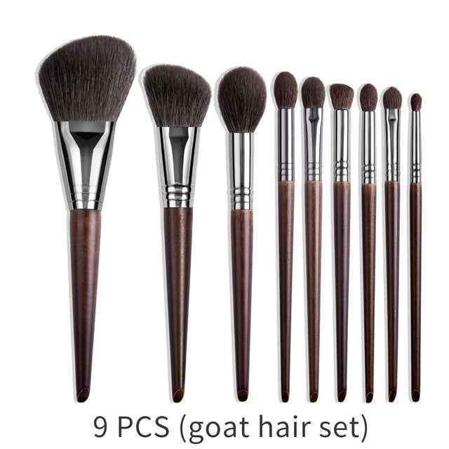 Natural Makeup Brushes Set Eyeshadow Make Up Brush Goat