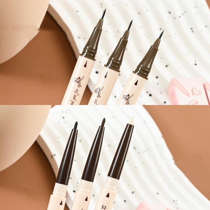 Double-headed Glue Pen Long-lasting Liquid Eyeliner Silky Easy To Use Eye Shadow Pen