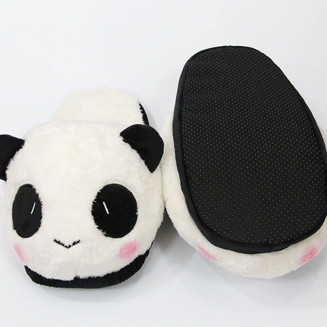 Cute Panda Home Warm Plush Slippers
