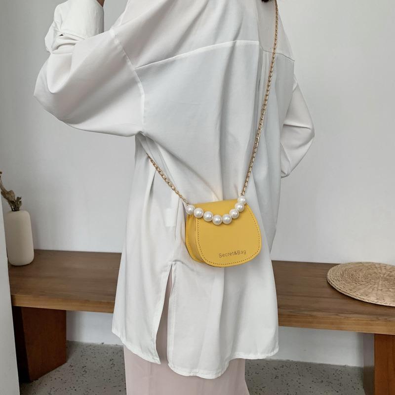 Women's Fashion Pearl Hand Shoulder Bag