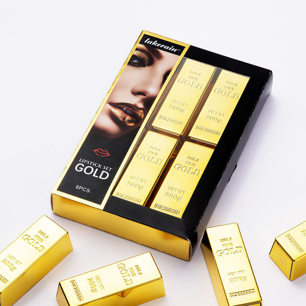 Lipstick Kit Gold Bar Makeup Set