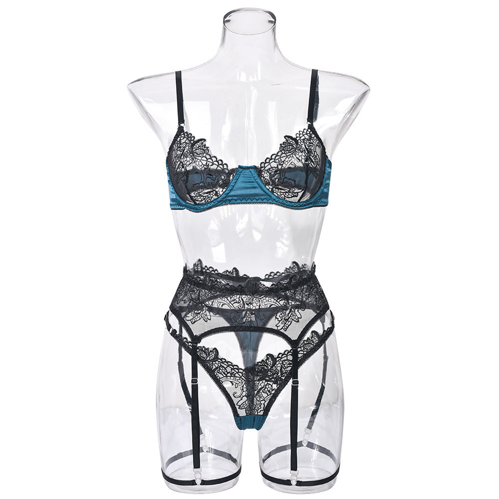 Lace Steel Bracket Contrasting Color Three-point Sling Three-piece Set