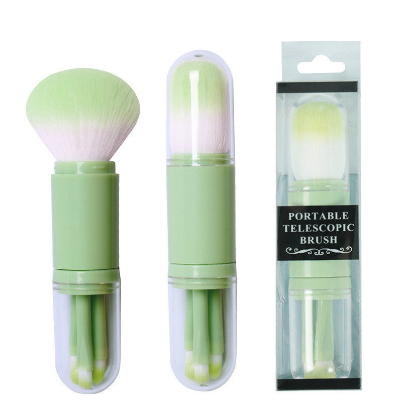 Mini Eye Skin Tone Retractable Portable Four In One Makeup Brush Beauty Tool