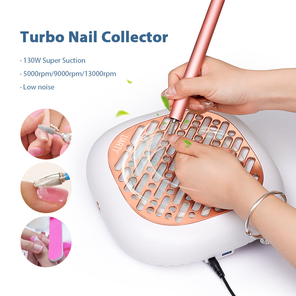 Brushless Nail Dust Removal Machine Turbofan High Speed 130W Low Noise Filter Screen