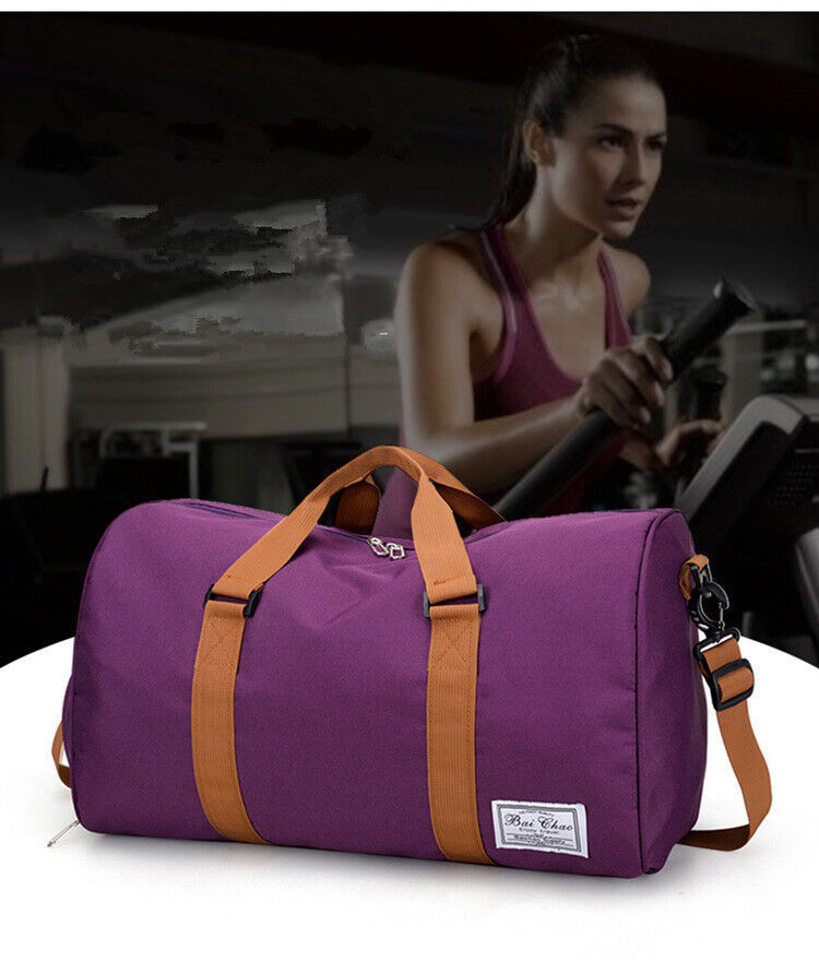 Men & Ladies Sports Duffle Travel Bag Lager Canvas Leisure Work Gym Holdall Bags