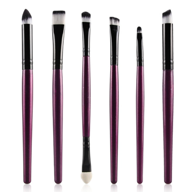 6PCS eye makeup cosmetics Brushes Set for Eyeshadow eyebrow lip eyeliner brush beauty make up tools
