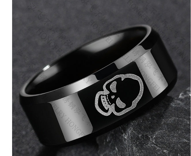 Fashion Hip-hop Stainless Steel Men's Ring