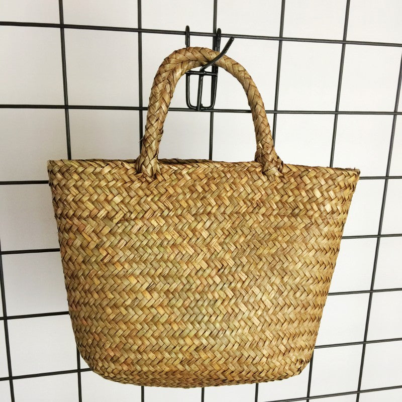 Natural Seaweed Handmade Woven Bag