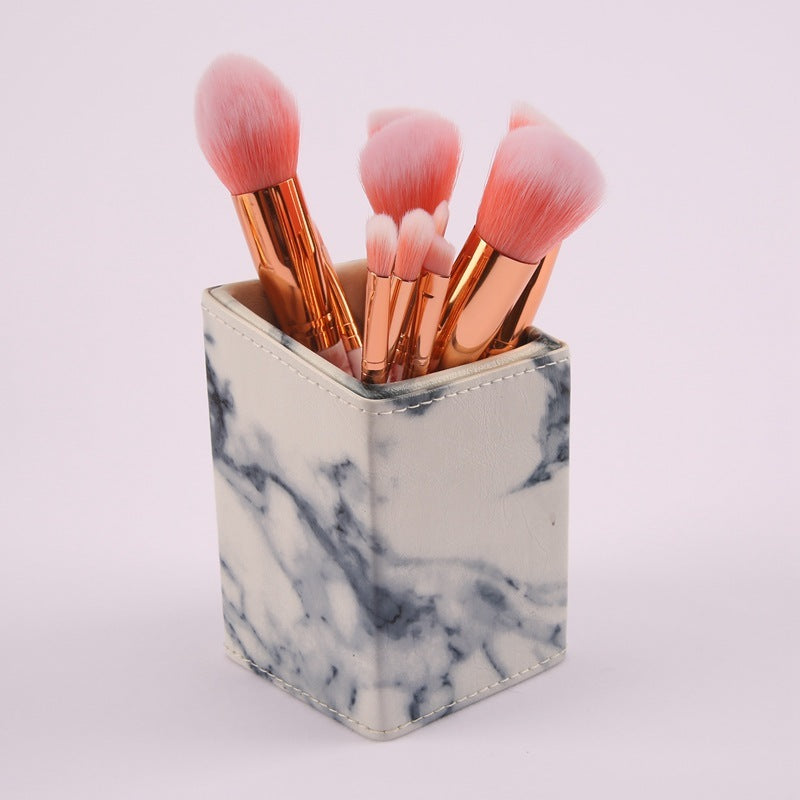 10 marble makeup brush sets, beauty tools, blush, eye shadow, face modification, 5 big 5 small explosions.
