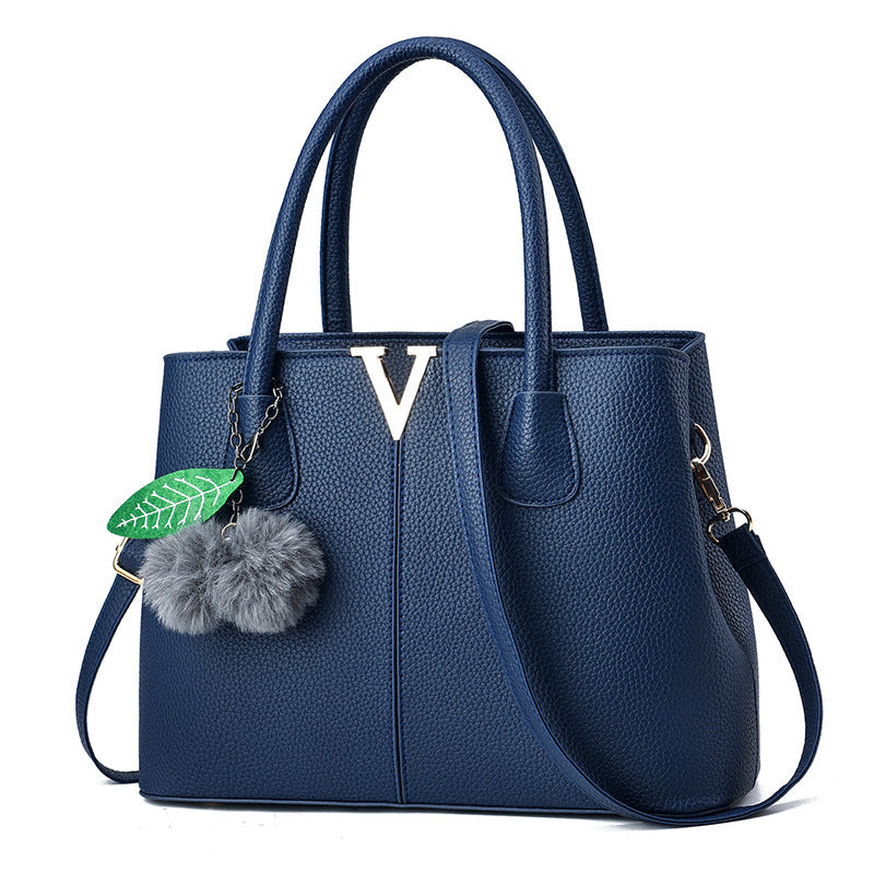 New Lychee Pattern Handbag Large Capacity