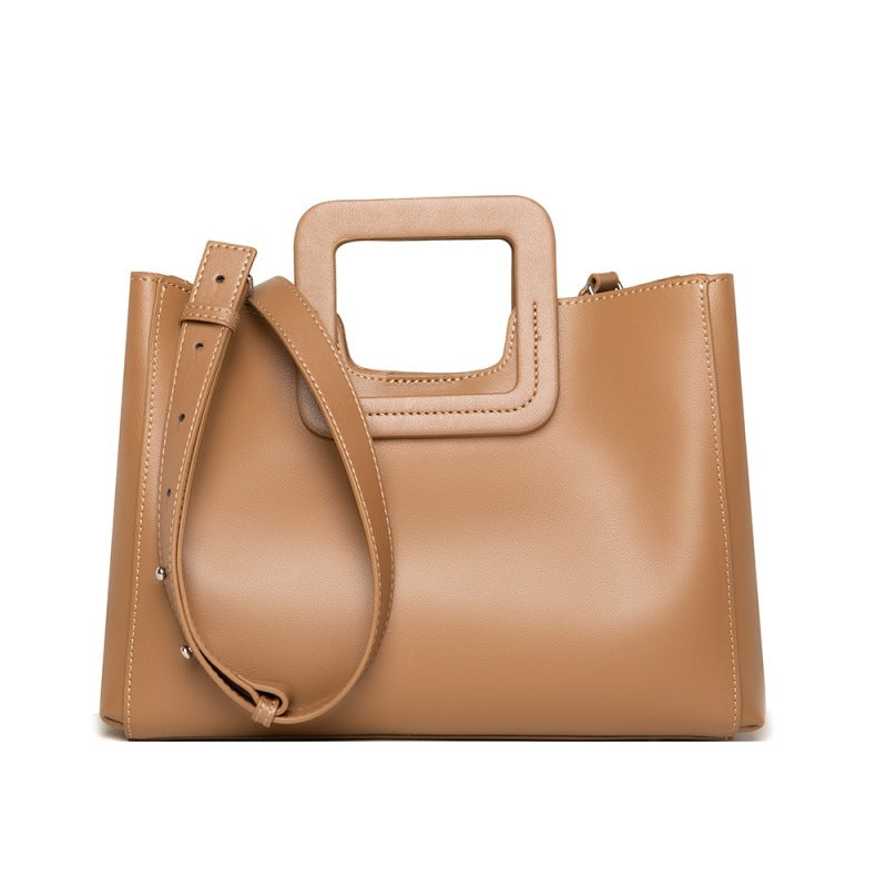 Leather Handbag With Large Capacity