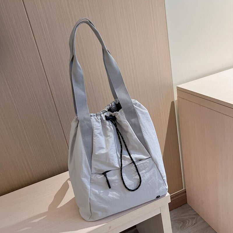 Waterproof Backpack With Drawstring Design Fashion Sports Fitness Yoga Backpack For Women Shoulder Bag Commuter Storage Handbag