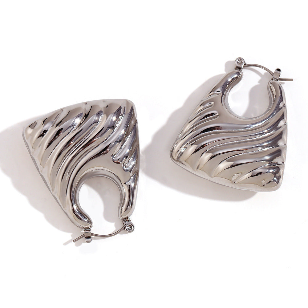 Fashion Special-interest Personalized Earrings Stainless Steel