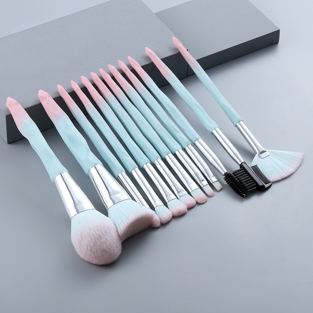 Diamond handle makeup brush