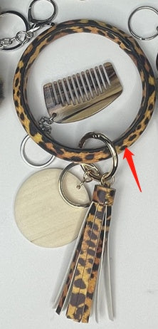 Leather Bracelet Year Of The Tiger Zebra Fringe Pendant Bracelet