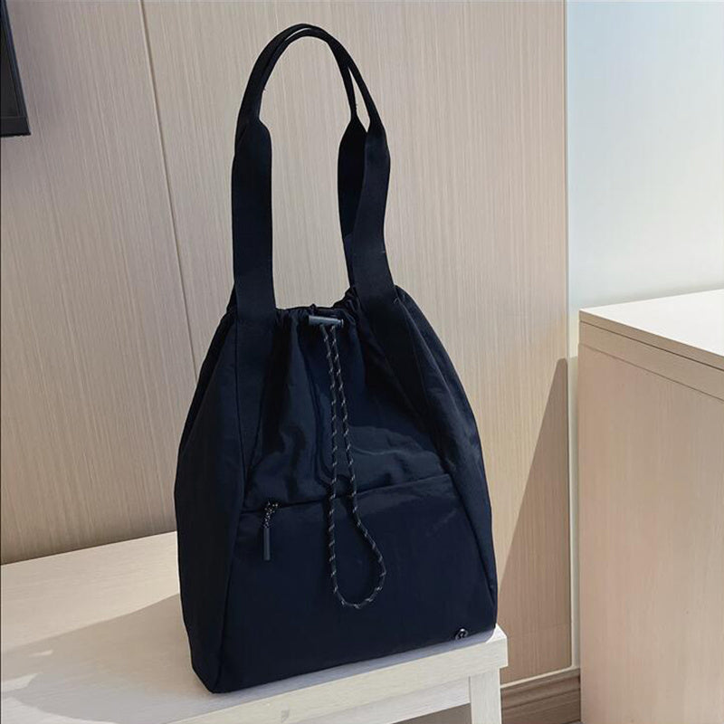 Waterproof Backpack With Drawstring Design Fashion Sports Fitness Yoga Backpack For Women Shoulder Bag Commuter Storage Handbag