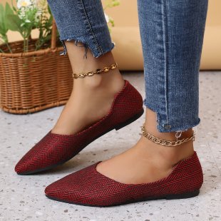 Women's Flat Soft Leather Pointed Toe Shoes