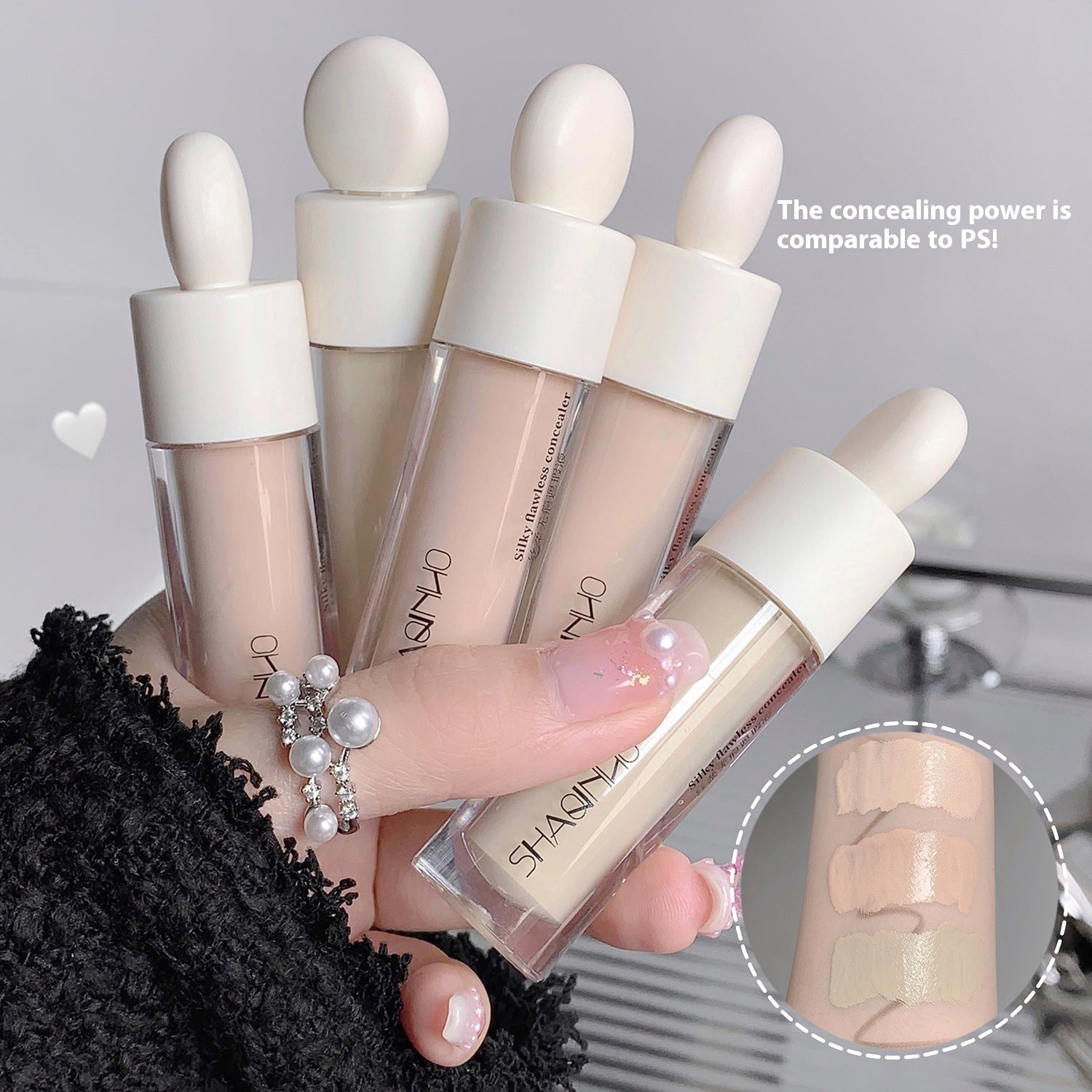 Seamless Liquid Concealer Nourishing Moisturizing Brightening And Covering Dark Circles And Tears