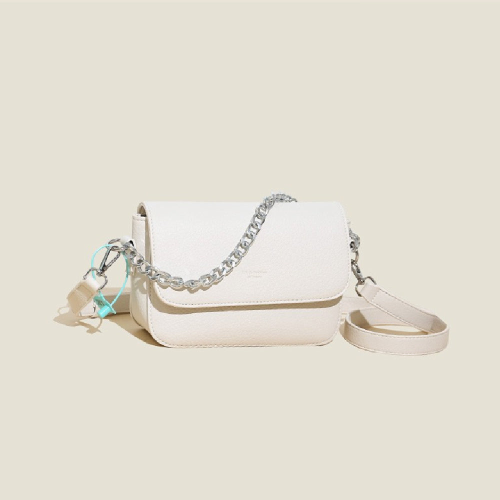 Unique Design Soft Leather Chain Small Square Bag Light Luxury Shoulder Messenger Bag