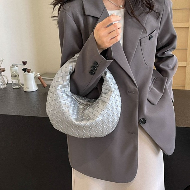 Women's Woven One-shoulder Handbag
