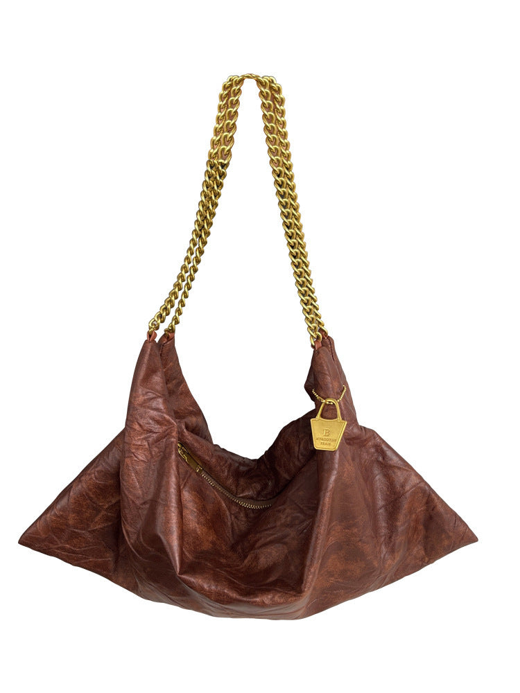 Retro Women's Fashion Chain Dumpling Bag