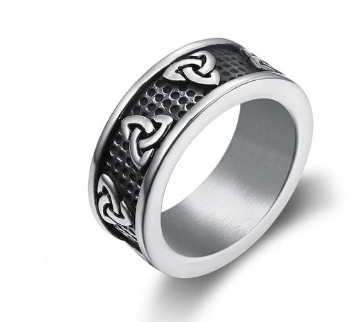Trinity Symbol Ring 925 Sterling Silver