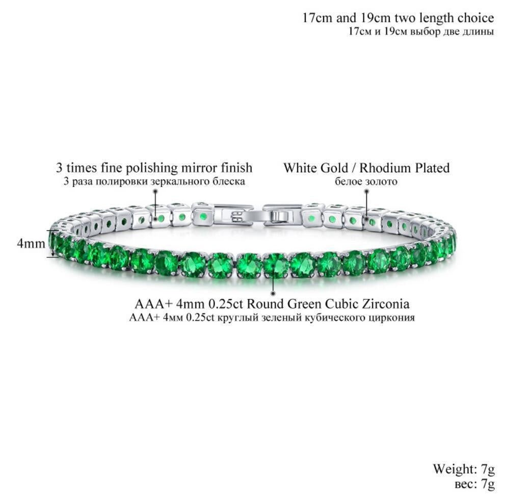 Men's Single Row Bracelet Trendy Bracelet