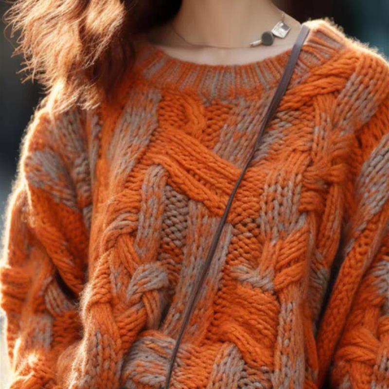 Top Loose Temperament Sweater Lazy Fall And Winter Outer Wear
