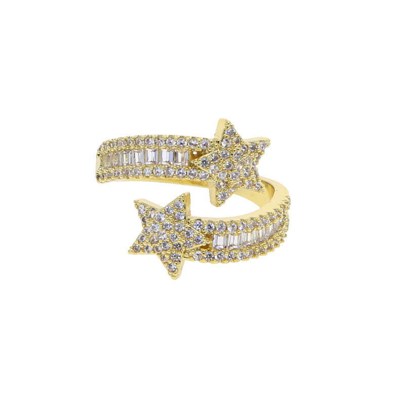 Ladies New Five-pointed Star Ring