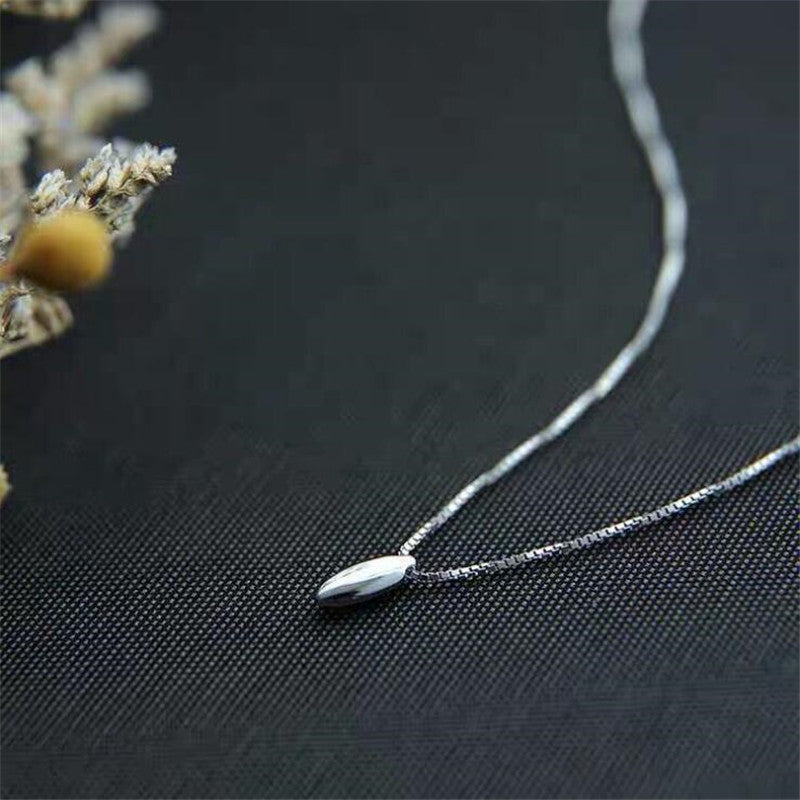S925 Sterling Silver Small Water Drop-shaped Clavicle Chain
