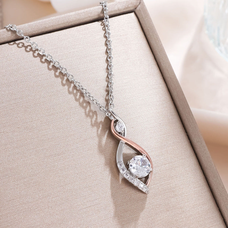 Simple Smart Necklace Two-color Electroplating