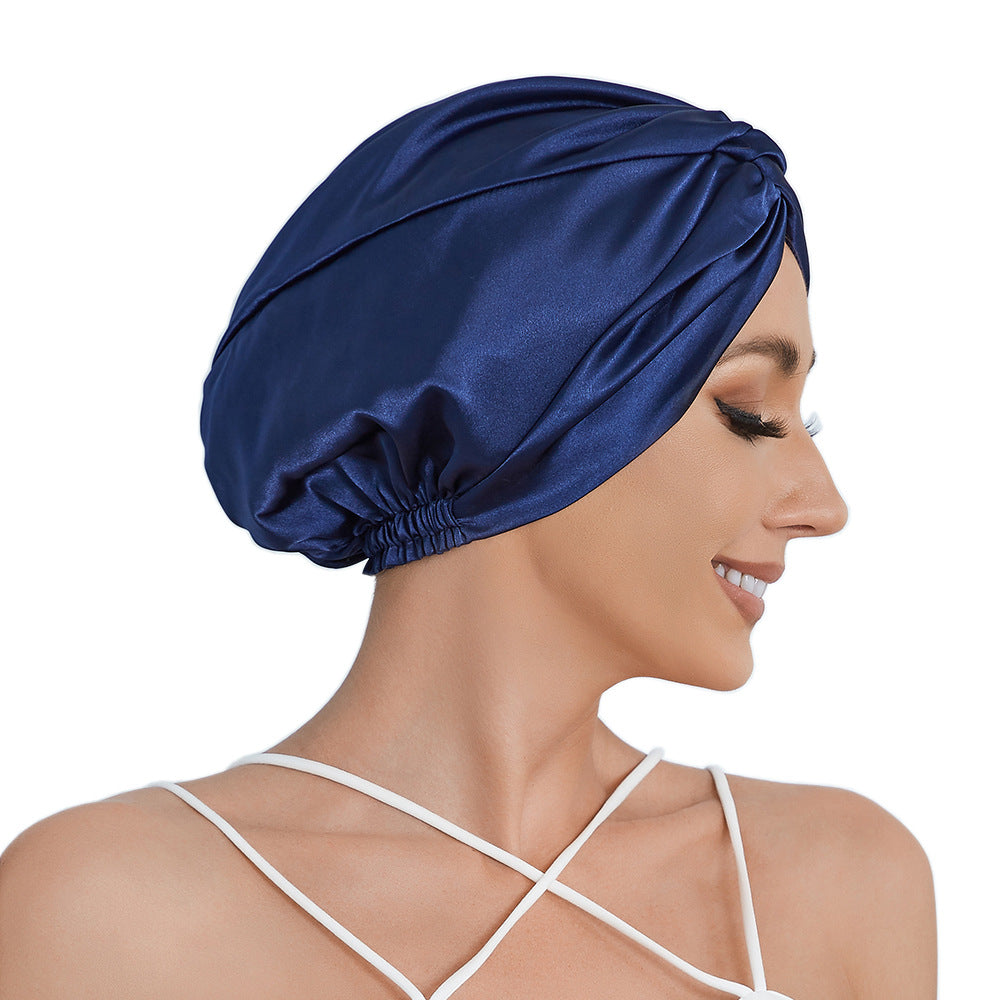 Artificial Silk Headcloth Elastic Satin Receiving And Receiving Hat