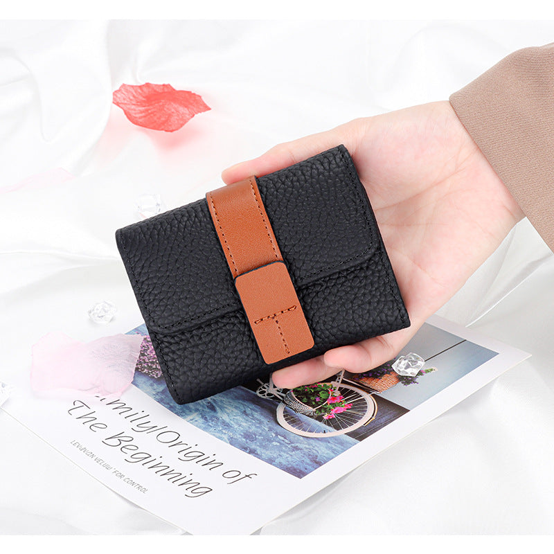 Women's Leather Card Holder Small Exquisite High-end Multiple Card Slots