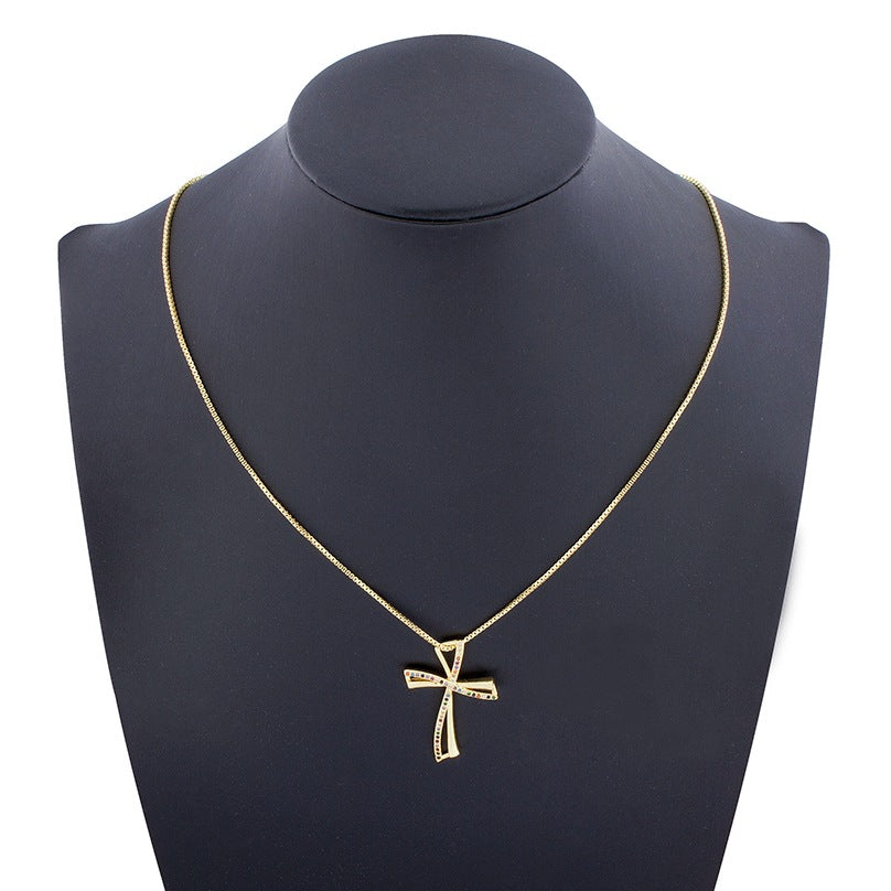 Cross Simple Fashion Gold-plated Necklace