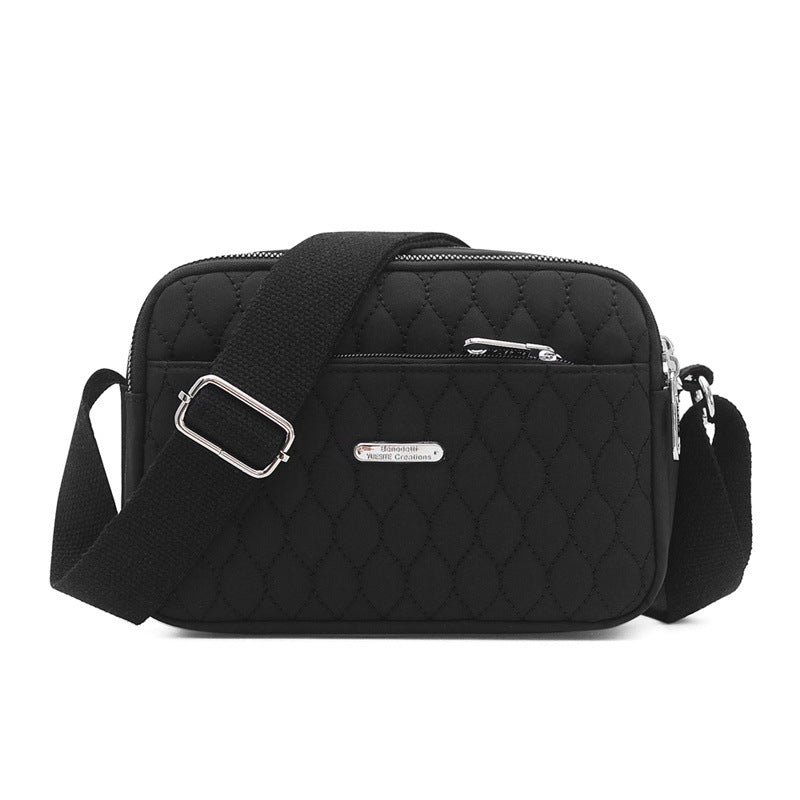 Rhombus Creative Fashion Solid Color Large Capacity Shoulder Messenger Bag