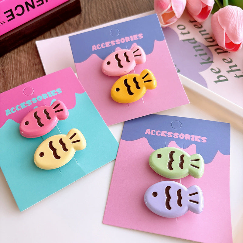 Candy-colored Glossy Cute Taiyaki Barrettes Creative