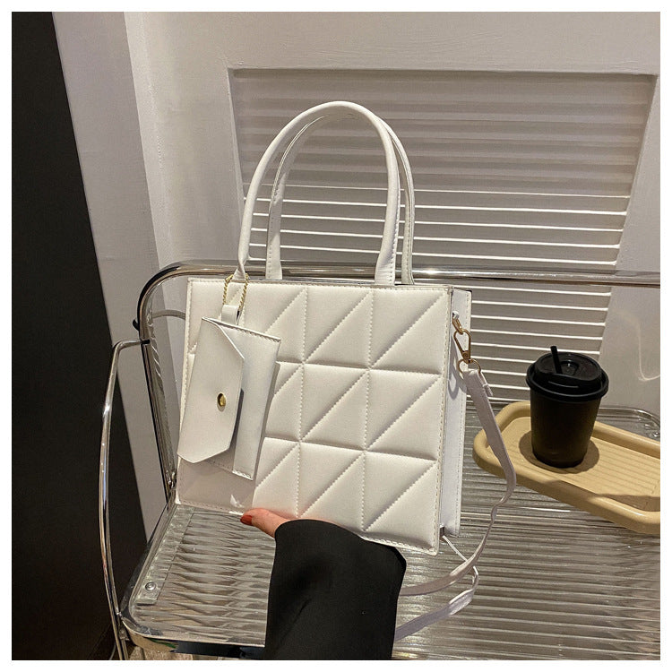Simple Elegant Portable Shoulder Small Square Bag