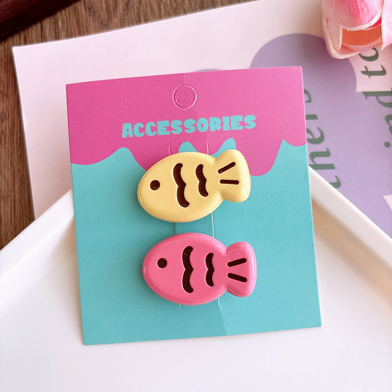 Candy-colored Glossy Cute Taiyaki Barrettes Creative
