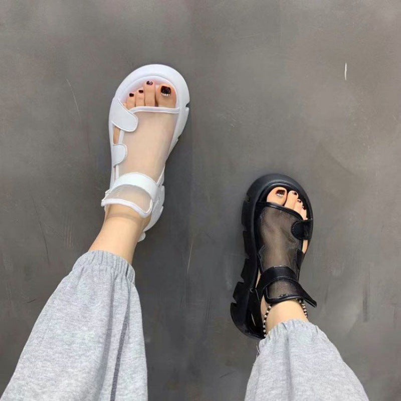 Muffin Thick Bottom Breathable Euro Mesh Sandals