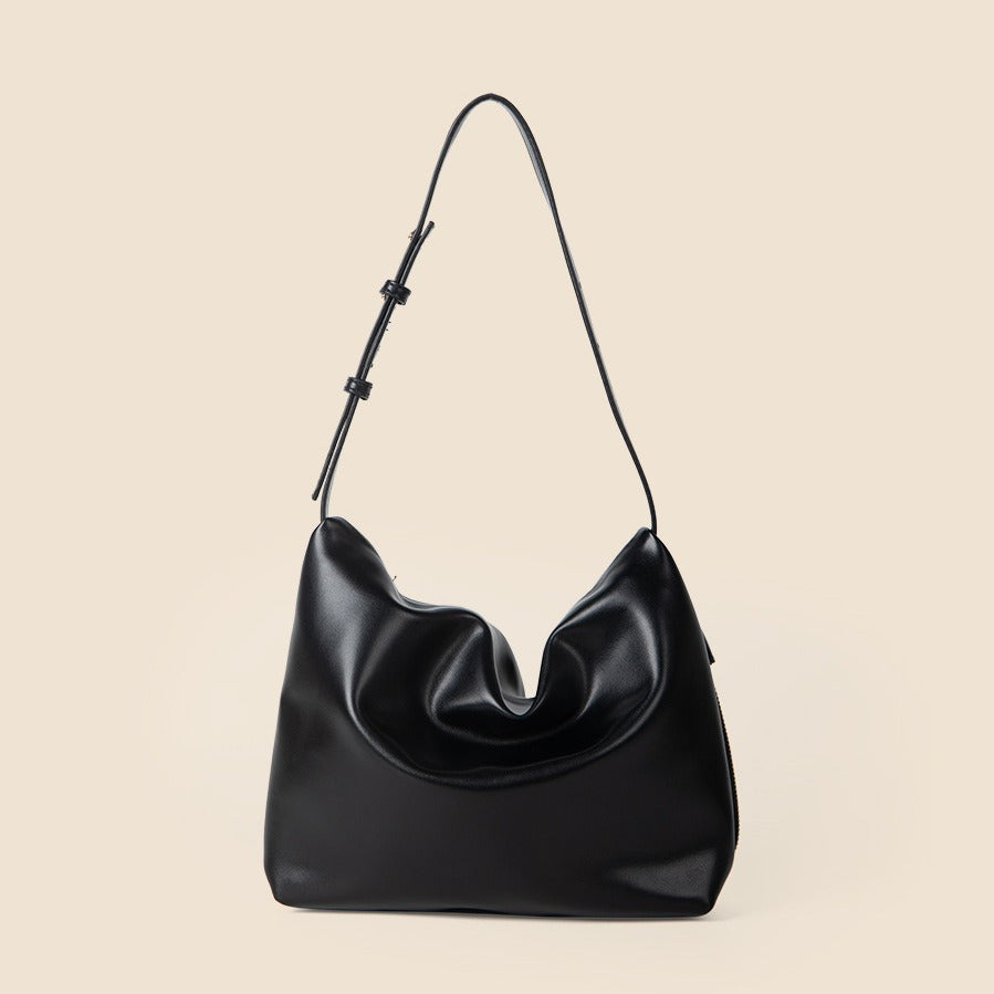 Simple Women's Soft Leather Shoulder Bag Large Capacity