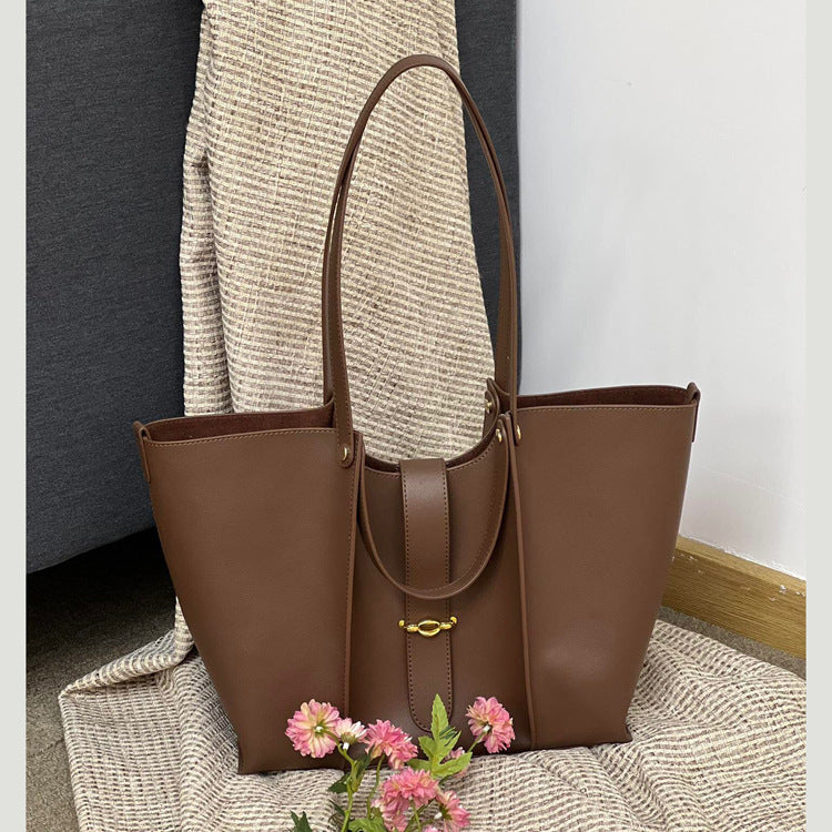Genuine Leather Large Capacity Bag High-grade Tote Bag For Women