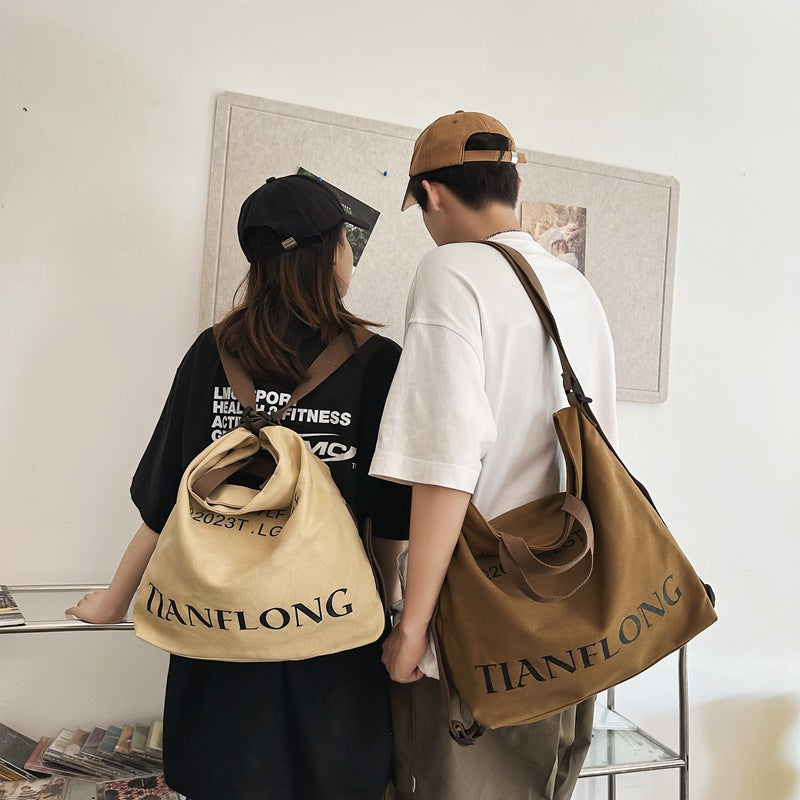 Women's Canvas Shoulder Large-capacity Crossbody Bag