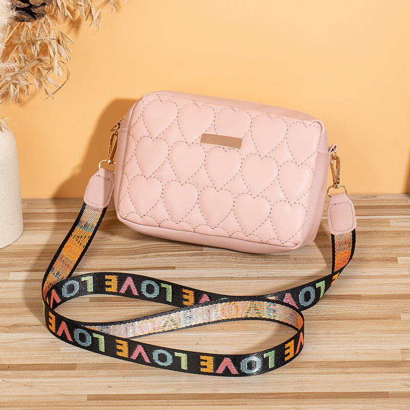 All-matching Casual Heart-shaped Embroidered Bag