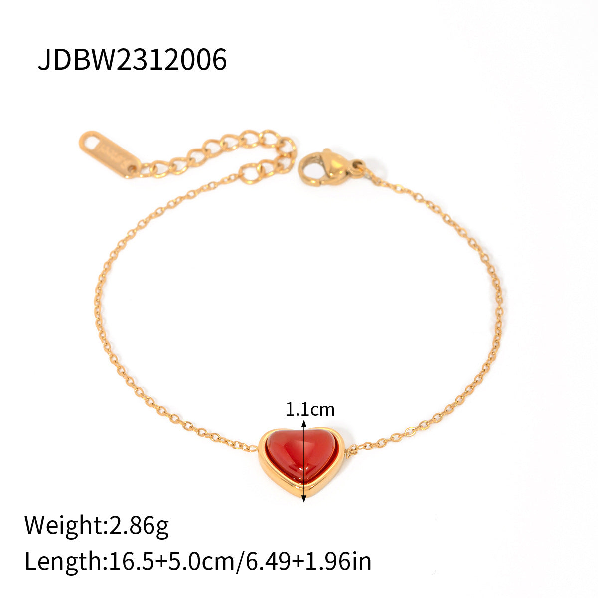 Simple And Exquisite 18K Gold Stainless Steel Bracelet