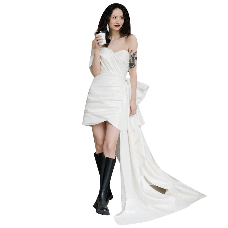 Light Wedding Gown Short Women