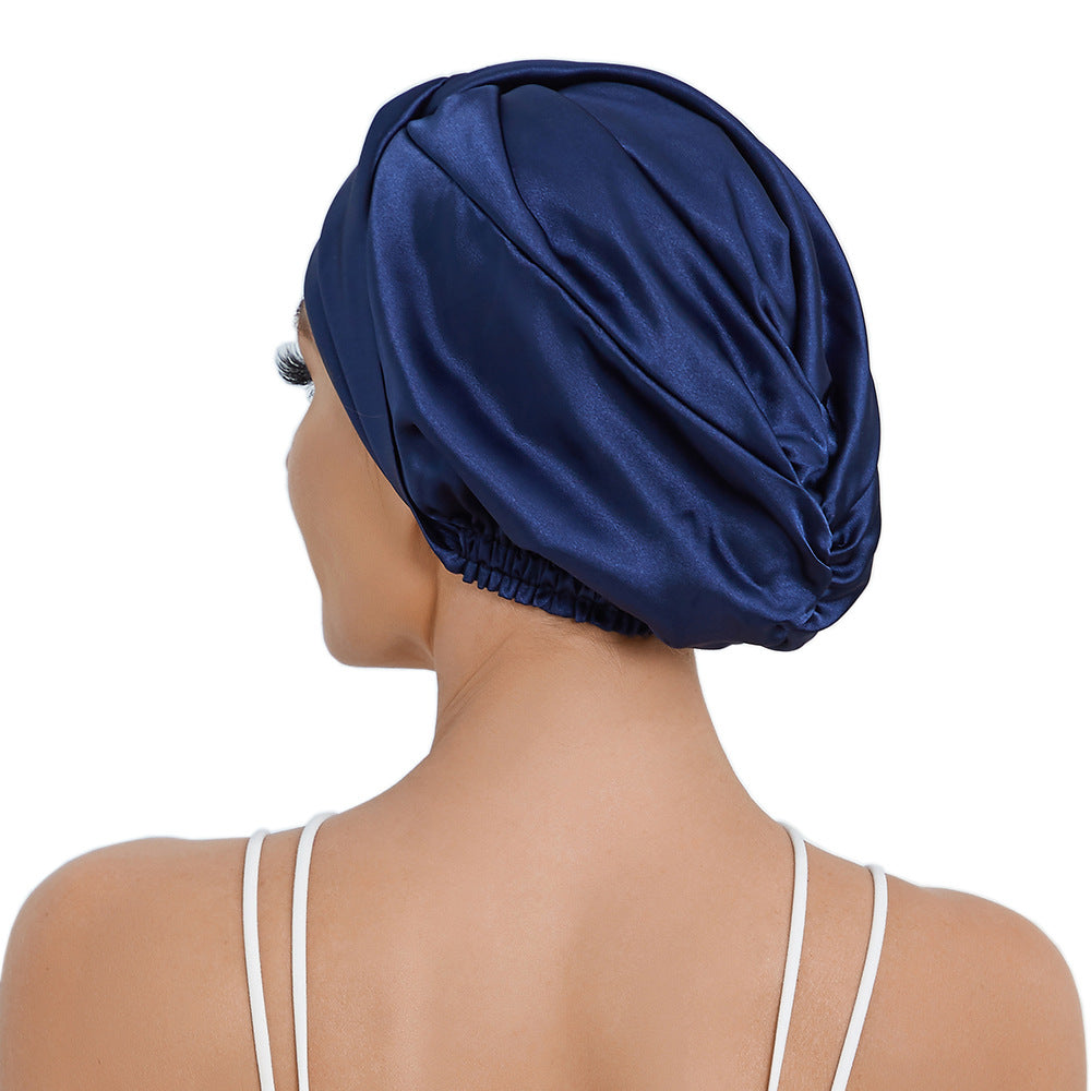 Artificial Silk Headcloth Elastic Satin Receiving And Receiving Hat