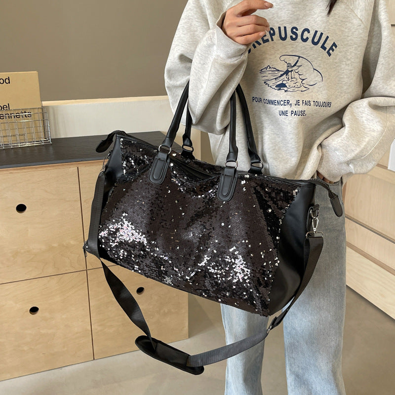 Sequined Travel Workout Fashion Shoulder Bag