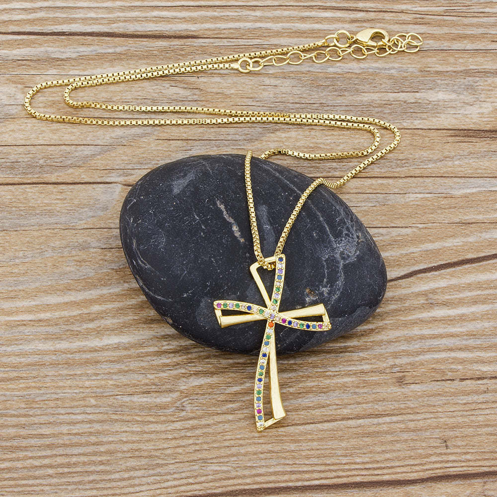 Cross Simple Fashion Gold-plated Necklace