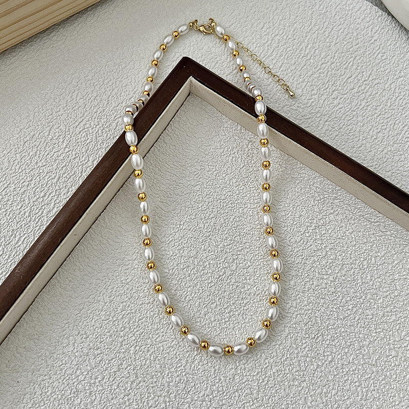 Natural Freshwater Baroque Pearl Necklace Vintage